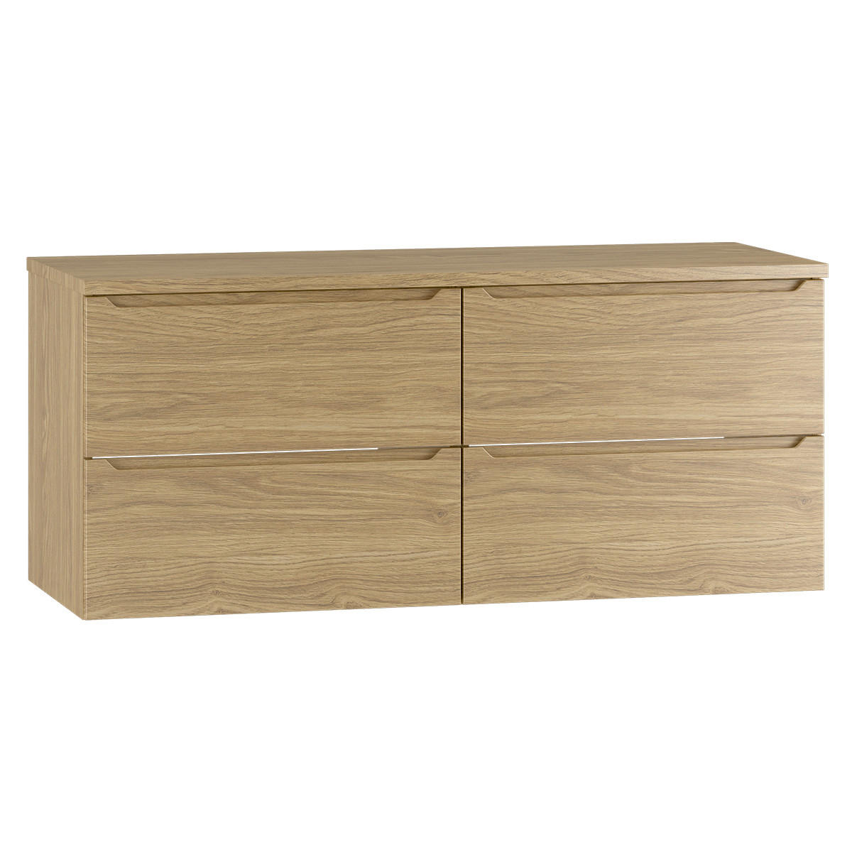 WASCHTISCHUNTERSCHRANK 120.6cm Viggo Holz - Braun, Holzwerkstoff (120.6/52.2/46.5cm) - Petits-meubles