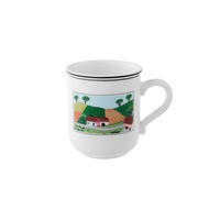 KAFFEEBECHER DORFSTRASSE Design Naif bunt 300 ml - Multicolor, Keramik (0.3L) - Villeroy & Boch