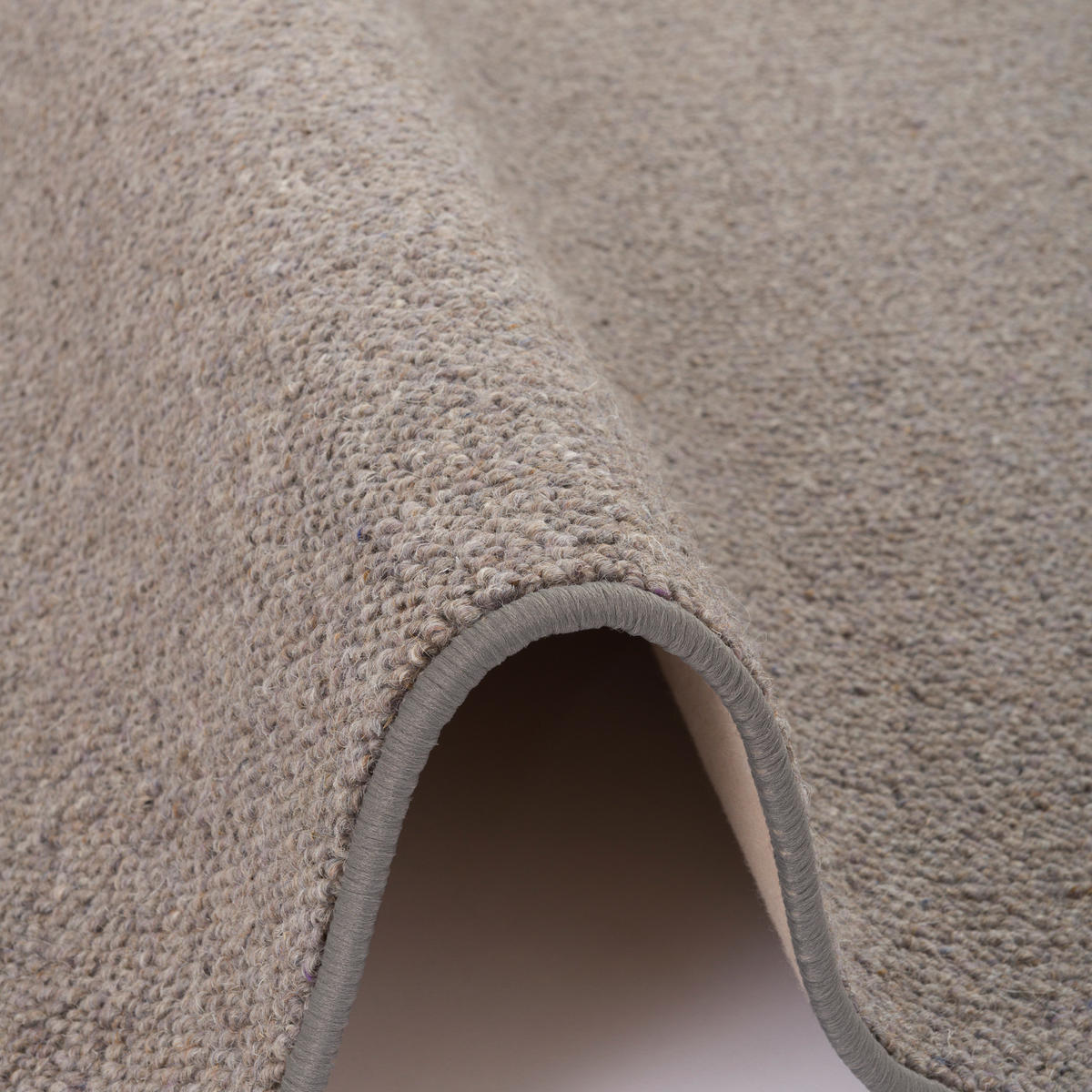 NATUR TEPPICH WOLLE BERBER - Anthrazit, Textil (100/300cm) - Snapstyle