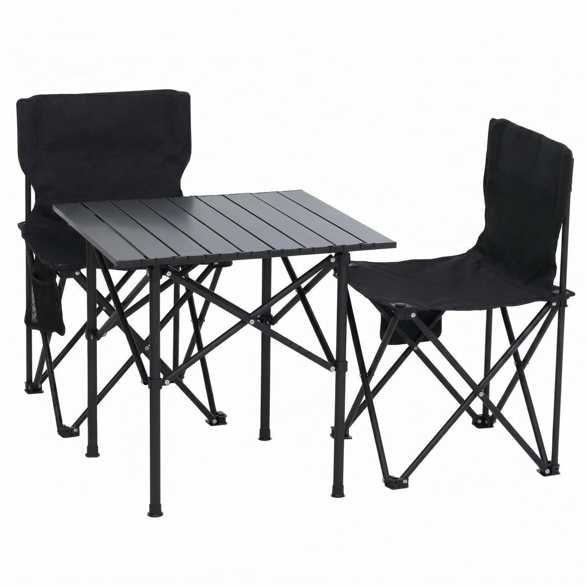 CAMPINGSET Schwarz - Schwarz, Textil (51/65/53cm) - MCW