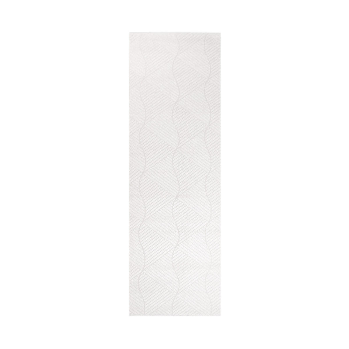 KURZFLOR-TEPPICH Fancy 904 Weiss 80x300 cm - Weiß, Textil (80/300cm) - carpet city