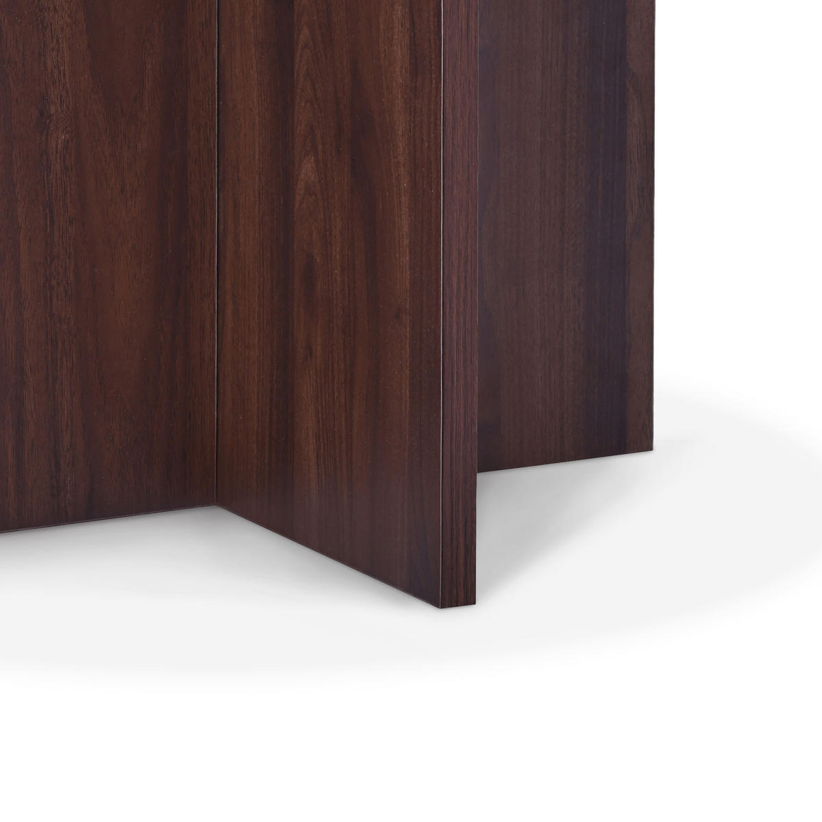 COUCHTISH GIULIA moderner aus schwarzem Glas in Walnuss - Braun, Holz (80/80/45cm) - Sicaan