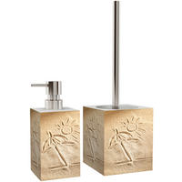 BADEZIMMER Set Sunshine - Beige, Kunststoff (7/17/7cm) - Sanilo