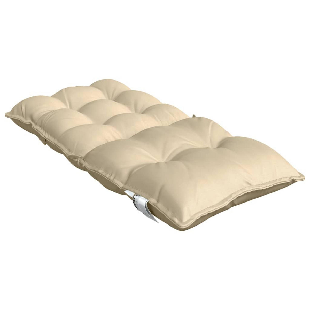 NIEDRIGLEHNER-AUFLAGEN 2Er Set Beige Oxford-Gewebe - Beige, Textil (50/7/100cm) - vidaXL