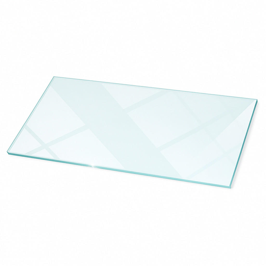 GLASPLATTE für Kamin transparent 140x70 cm - Transparent, Glas (140/70/0.4cm) - TULUP