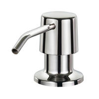 SPÜLMITTELSPENDER Einbau Edelstahl 500 ml - Silberfarben, Metall (11.8/7/21.2cm)