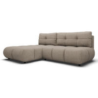 ECKSOFA Dunkelbeige MILA Ausziehbar Links Ohne Armlehnen - Beige, Textil (230/177cm) - Sepro Meble