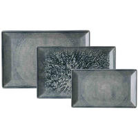 SERVIERPLATTEN-SET Grana grau 3er Set - Grau, Keramik (1/1/1cm) - Ritzenhoff Breker