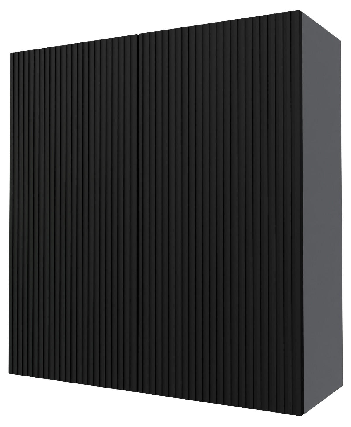 KÜCHENHÄNGESCHRANK Lamello W4/90 Schwarz Matt / Grau 90 / 32,5 / 96cm - Schwarz/Grau, Holz/Holzwerkstoff (90/96/32.5cm) - Feldmann-Wohnen