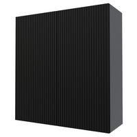 KÜCHENHÄNGESCHRANK Lamello W4/90 Schwarz Matt / Grau 90 / 32,5 / 96cm - Schwarz/Grau, Holz/Holzwerkstoff (90/96/32.5cm) - Feldmann-Wohnen