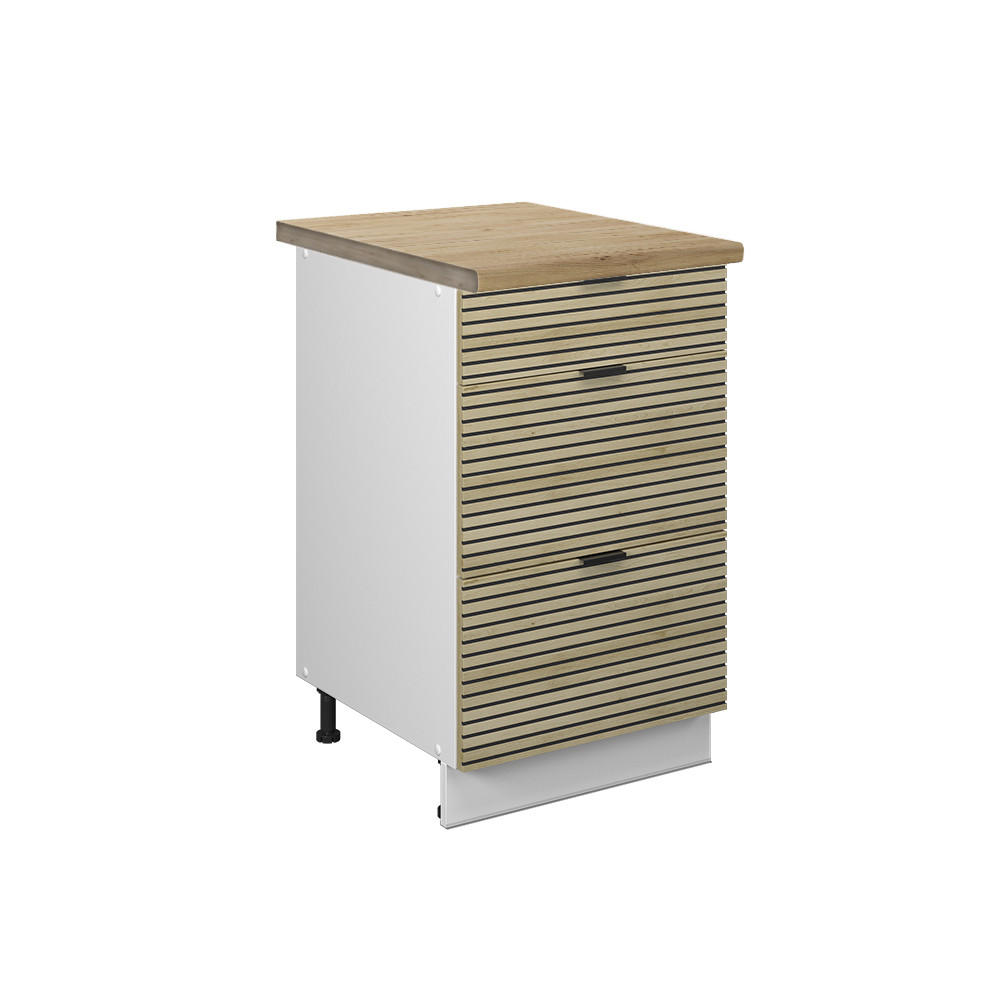 KUCHYŇSKÉ SKŘÍŇKY Fame-Line Dubový panel - bílá/barva dubu, kompozitní dřevo (50/82/60cm) - Vicco