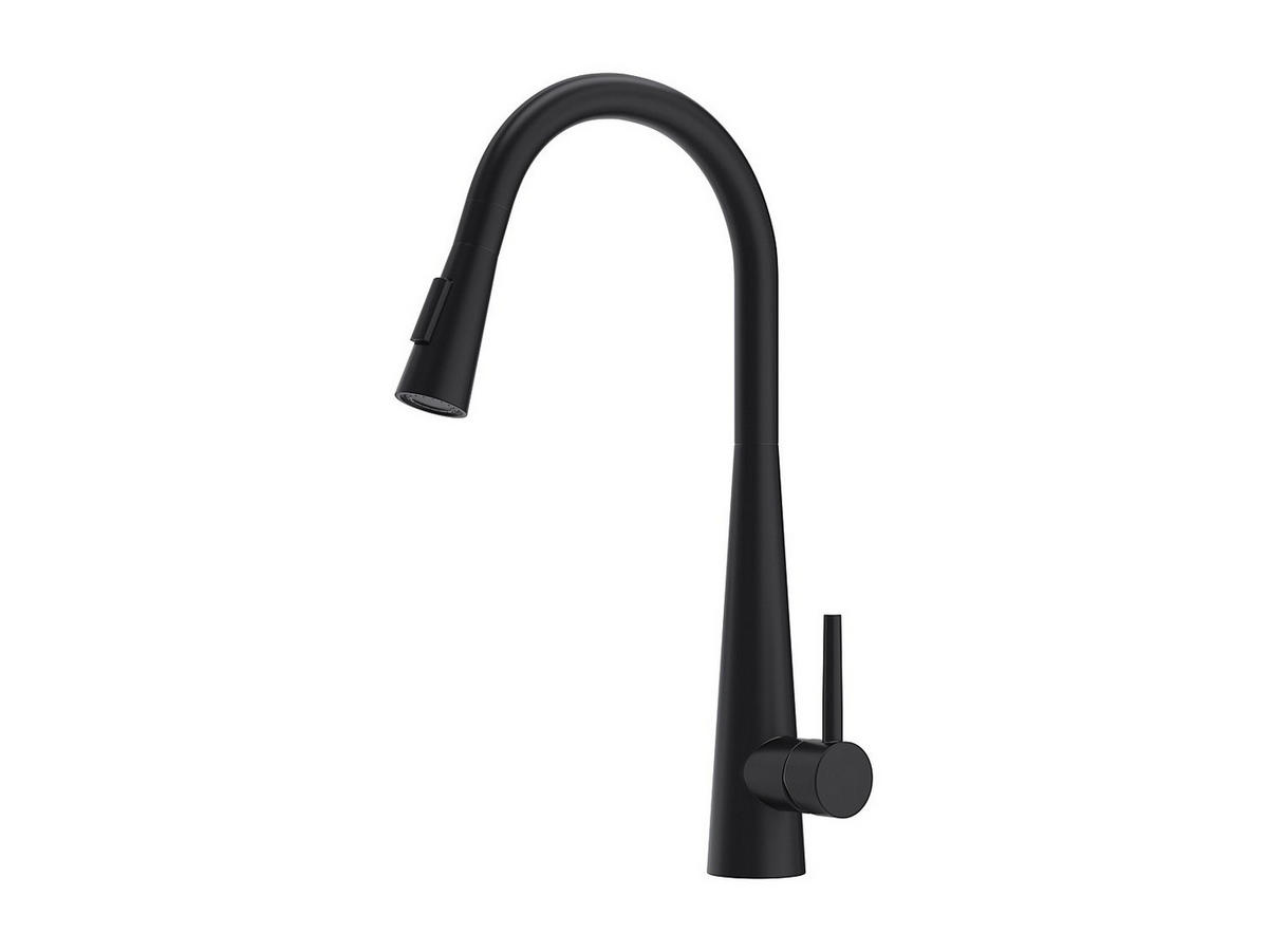 KÜCHENARMATUR - 27 cm x 5.4 cm - metall - schwarz Rona - Schwarz, Metall (27/46.7/5.4cm) - Vente-Unique