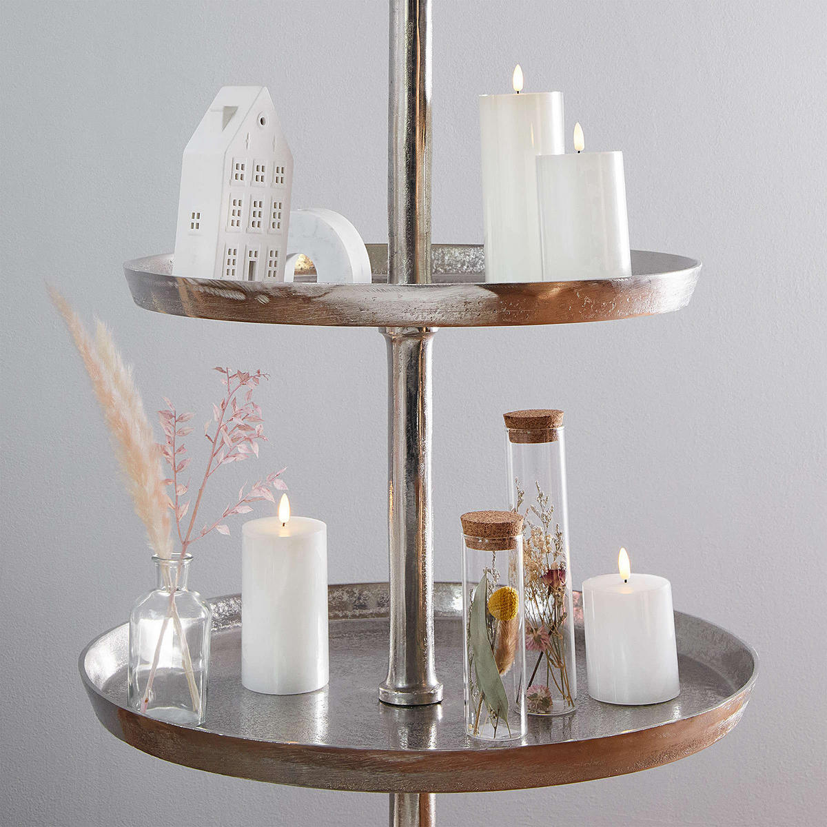 ETAGERE Banquet - Silberfarben, Metall (76/200cm) - Butlers