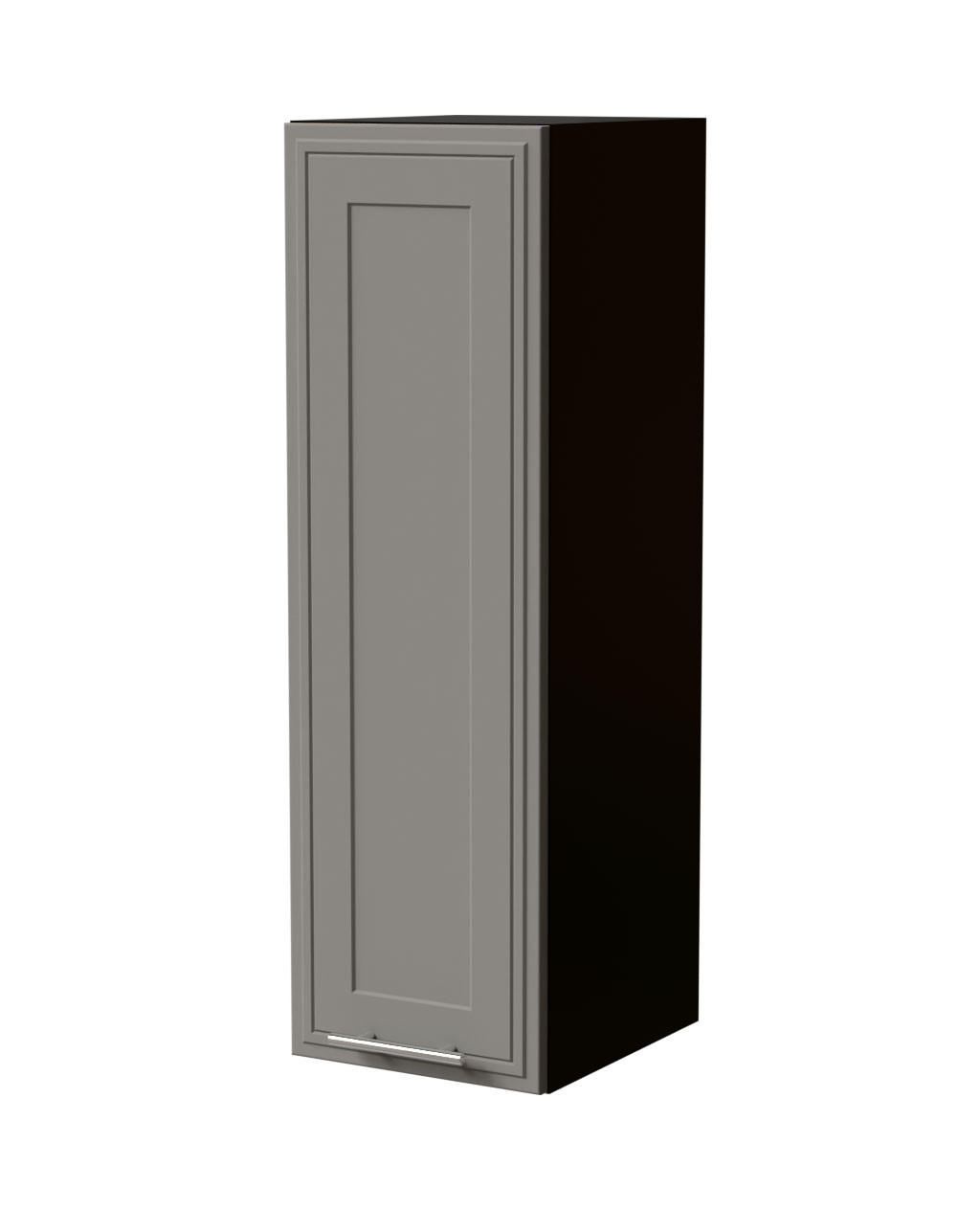 HÄNGESCHRANK Salo W4/30 Schwarz / Dust Grey Matt 30 / 32,5 / 96cm - Schwarz/Grau, Holz/Holzwerkstoff (30/96/32.5cm) - Feldmann-Wohnen