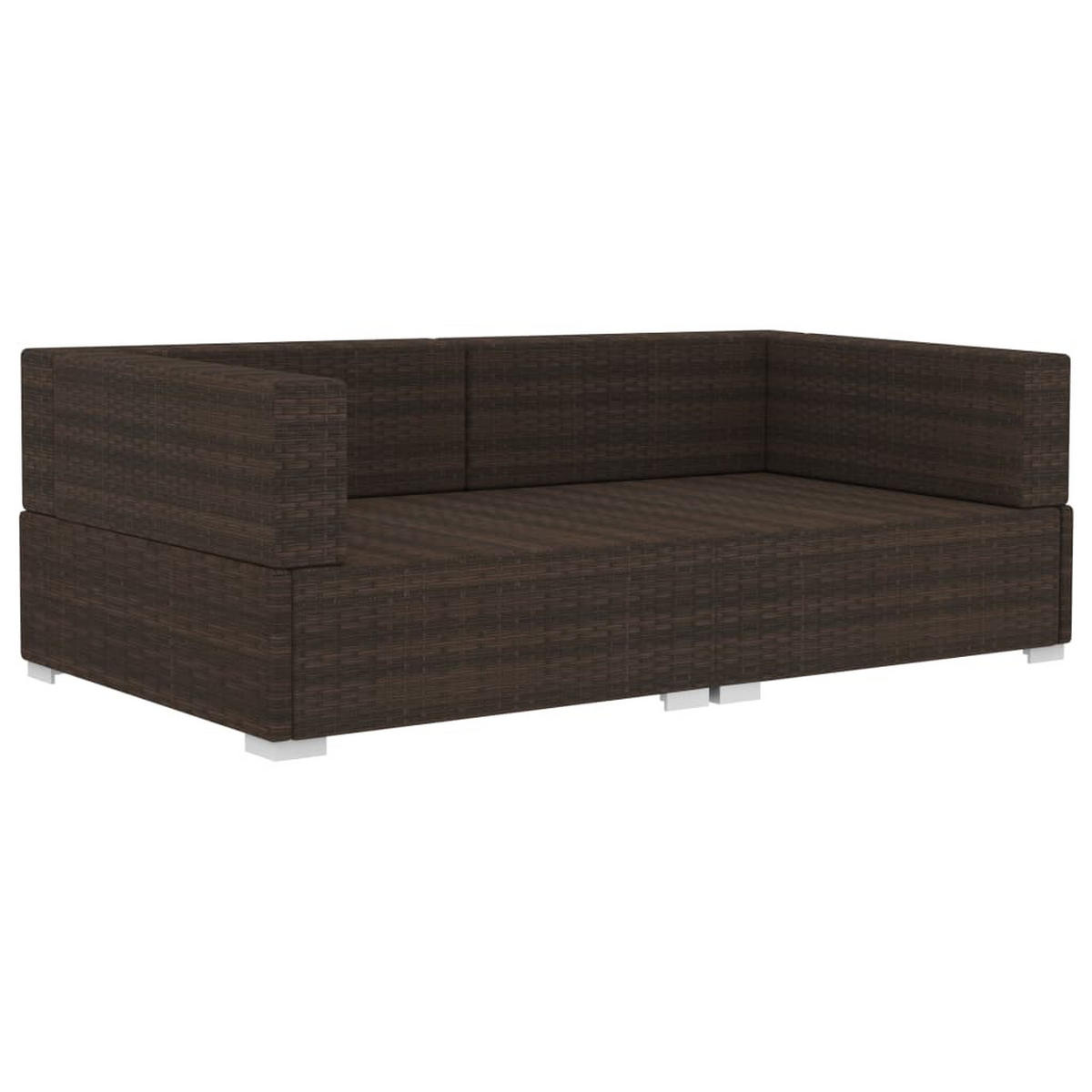 GARTENSOFA PYLOD 70/54/70 cm （2-SITZER） - Braun, Holz (70/54/70cm) - ZMH