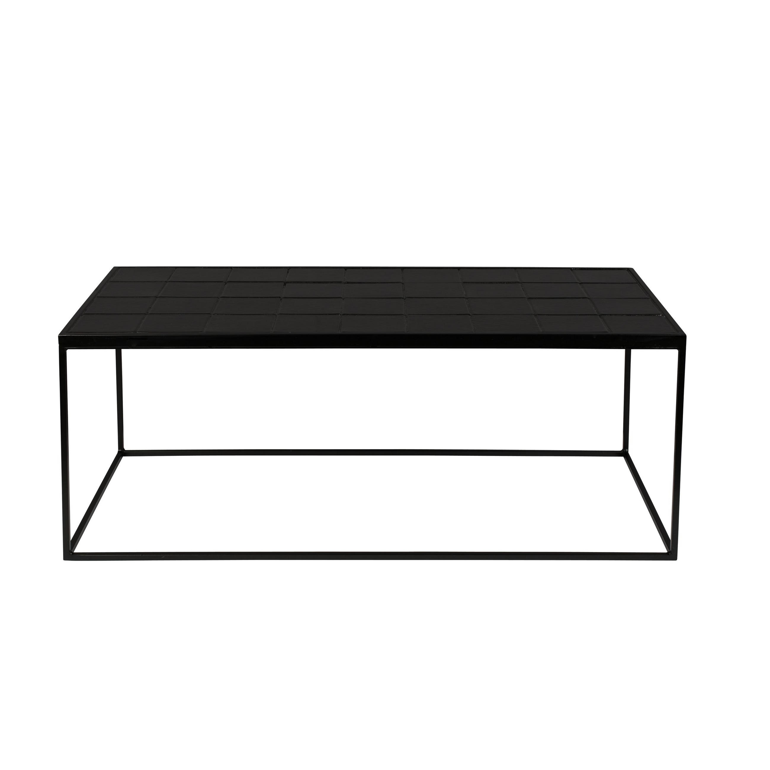 COUCHTISCH Glazed 93x42,5 cm Schwarz - Schwarz, Keramik (93/42.5/35.5cm) - Zuiver