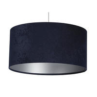 HÄNGELEUCHTE Blau 60/30 cm - Blau/Silberfarben, Kunststoff (60/1.1/30cm) - ONZENO