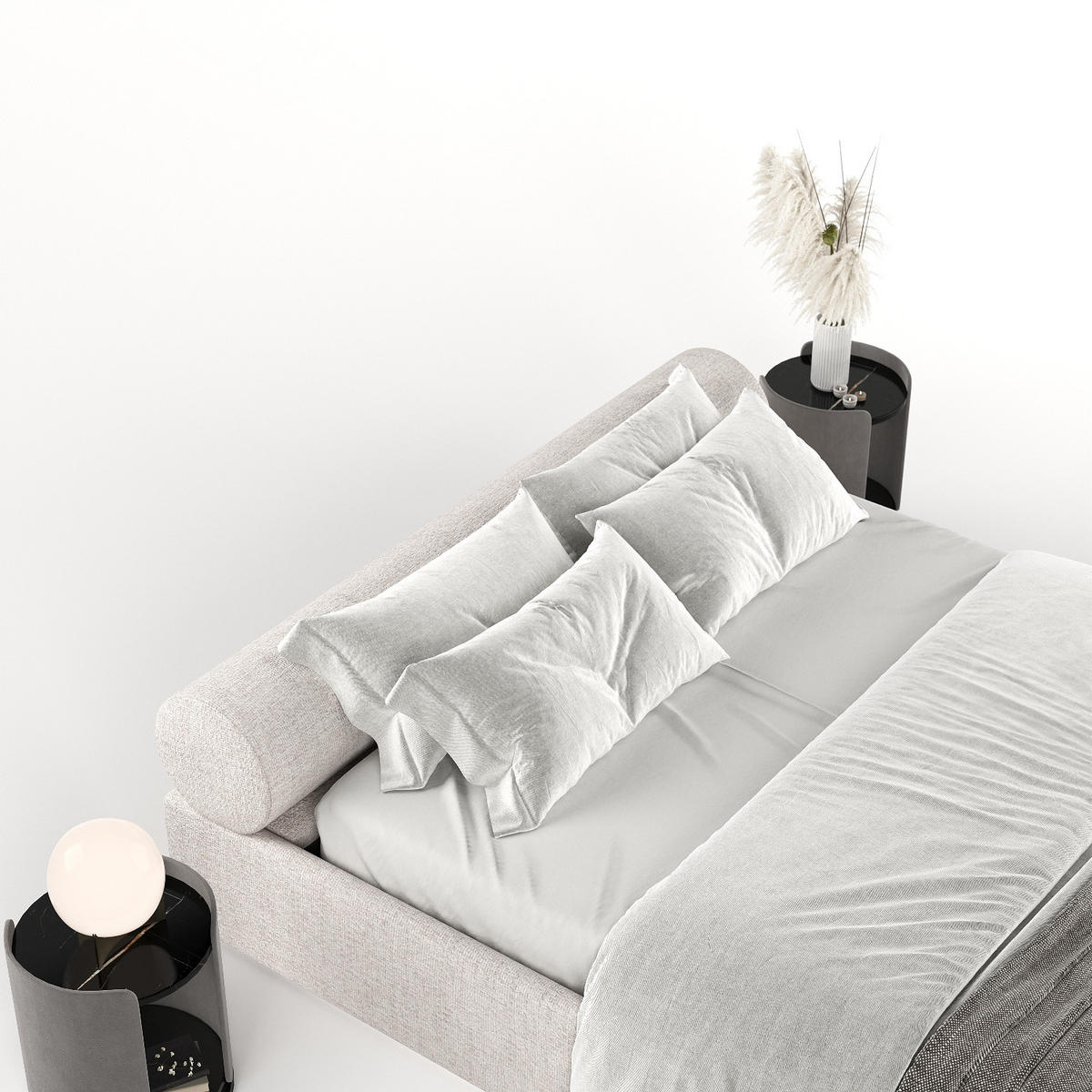 POLSTERBETT Solvo mit Stauraum 140/200 cm Hellbeige im Neve Stoff - Beige/Schwarz, Holz/Holzwerkstoff (140/200cm) - AltaBeds