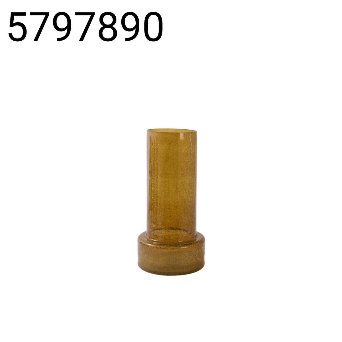 VASE Borando - Orange - 17.5/17.5/35 cm - Orange, Glas (35cm) - Light & Living
