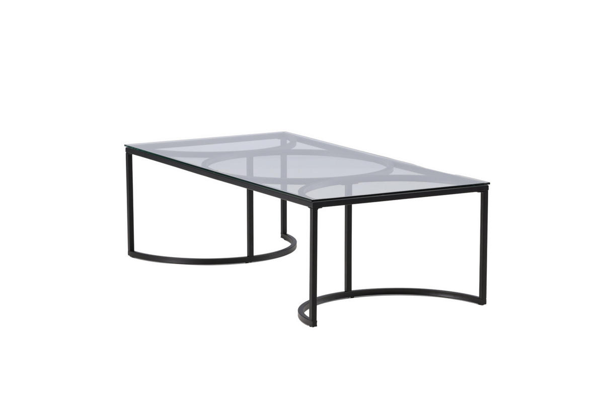 COUCHTISCH 70x140 cm - Schwarz, Holzwerkstoff (140/70/42cm) - ebuy24