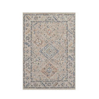 KURZFLOR-TEPPICH Savannah Grün/Dunkelblau 200x290 cm - Multicolor, Textil (200/290cm) - Vercai Rugs