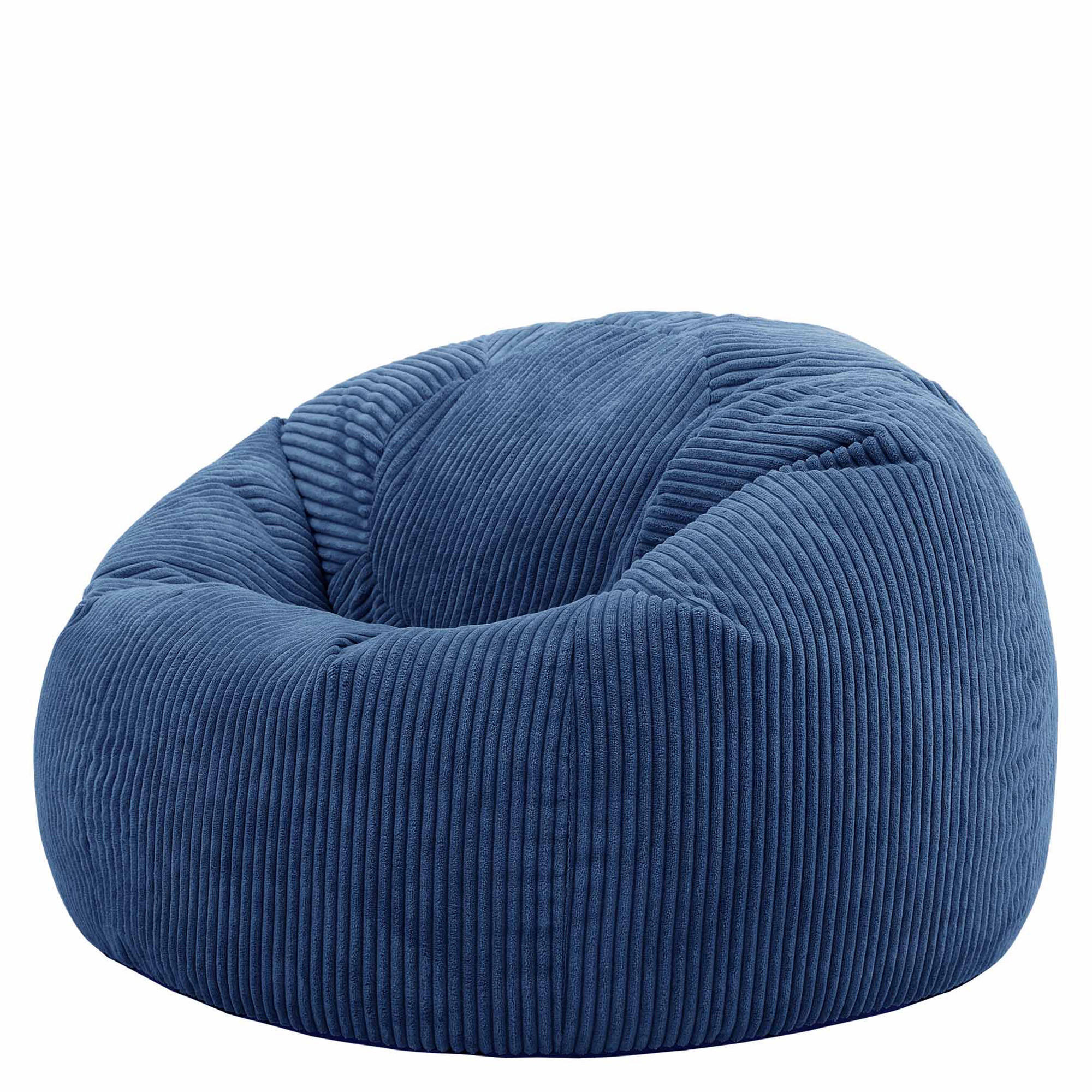 SITZSACK Klassisch Kingston, Cord - Blau, Textil (85/50/85cm) - icon
