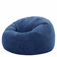 SITZSACK Klassisch Kingston, Cord - Blau, Textil (85/50/85cm) - icon