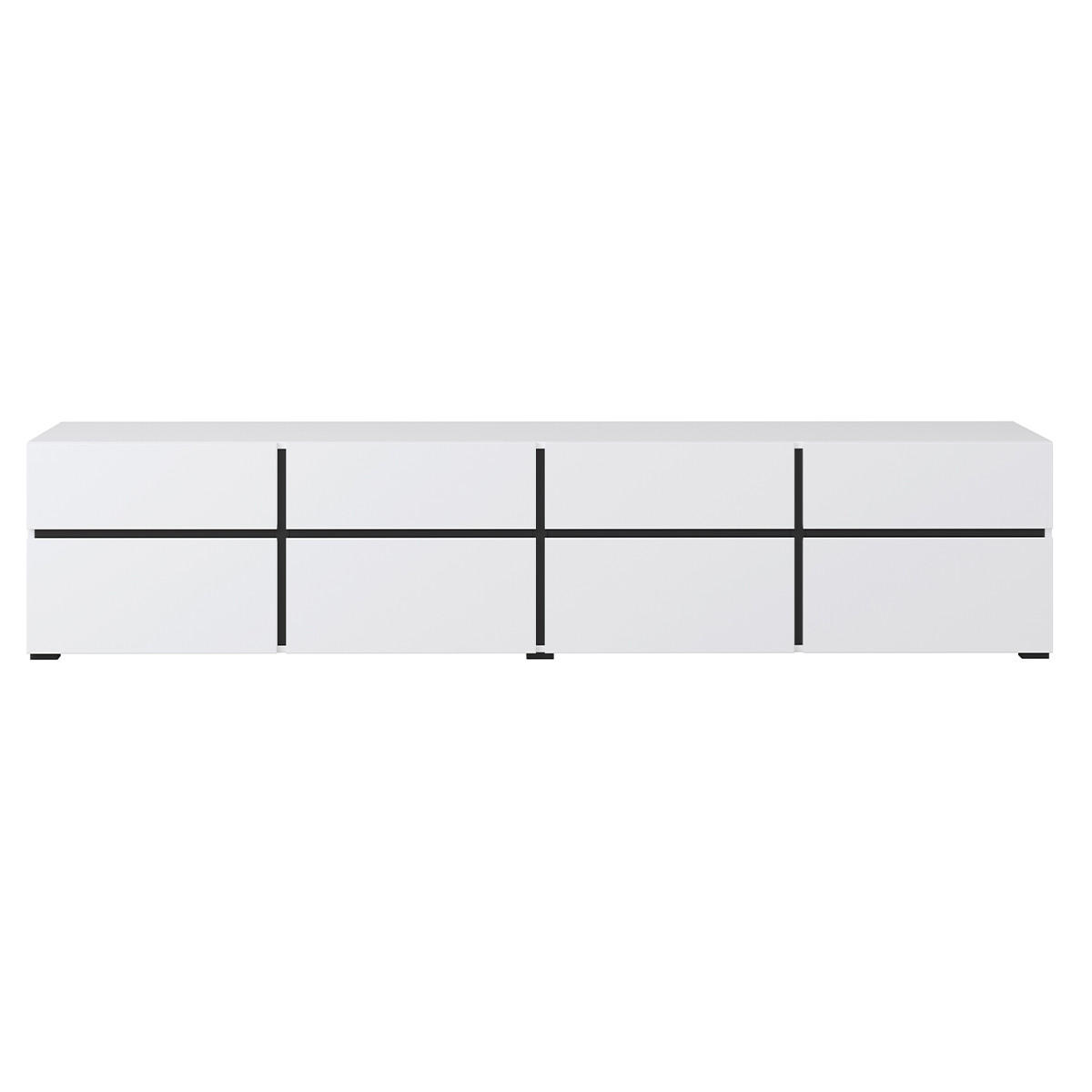 TV-MÖBEL Lilia Weiß - Weiß, Holzwerkstoff (225/48/40cm) - Petits-meubles