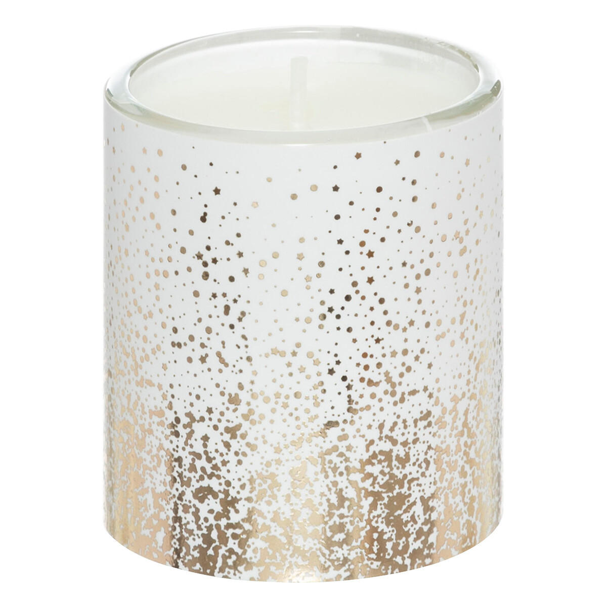 DUFTKERZEN goldverziert 3er-Set - Weiß, Glas (5/6cm) - Atmosphera Createur d´interieur