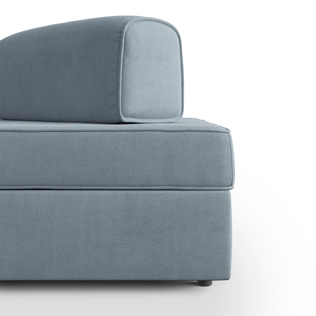 LINEARSOFA Liberty ausziehbar - Hellblau, Textil (200/42/105cm) - Divani.store