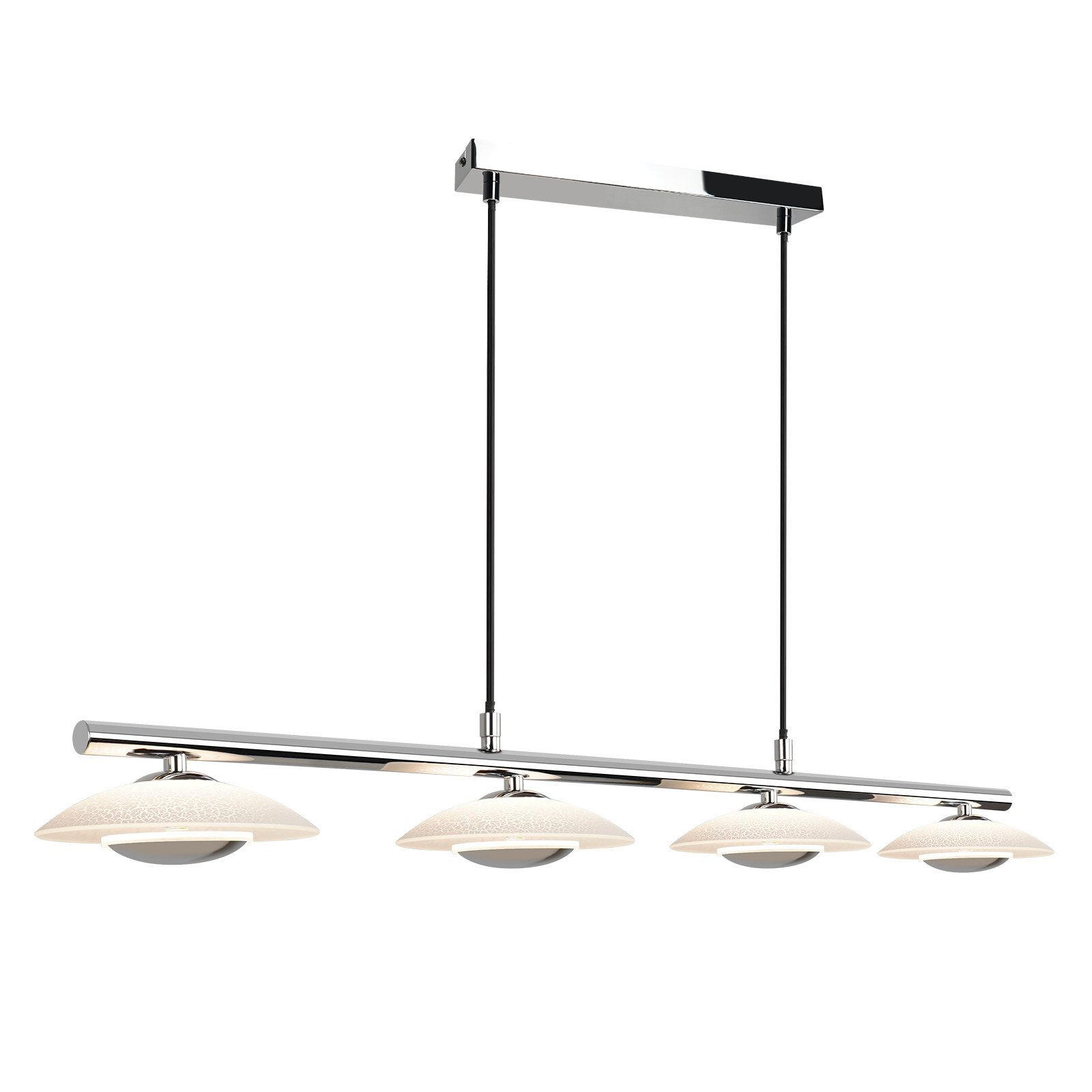LED-PENDELLEUCHTE Yaffe 133.5/135/16cm - Chromfarben, Metall (133.5/135/16cm) - Nettlife