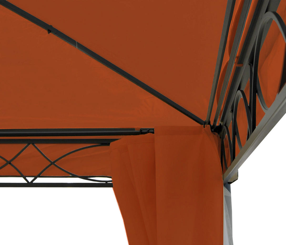 PERGOLA CALPE Orange, Braun - Orange/Braun, Textil (400/290/400cm) - MCW