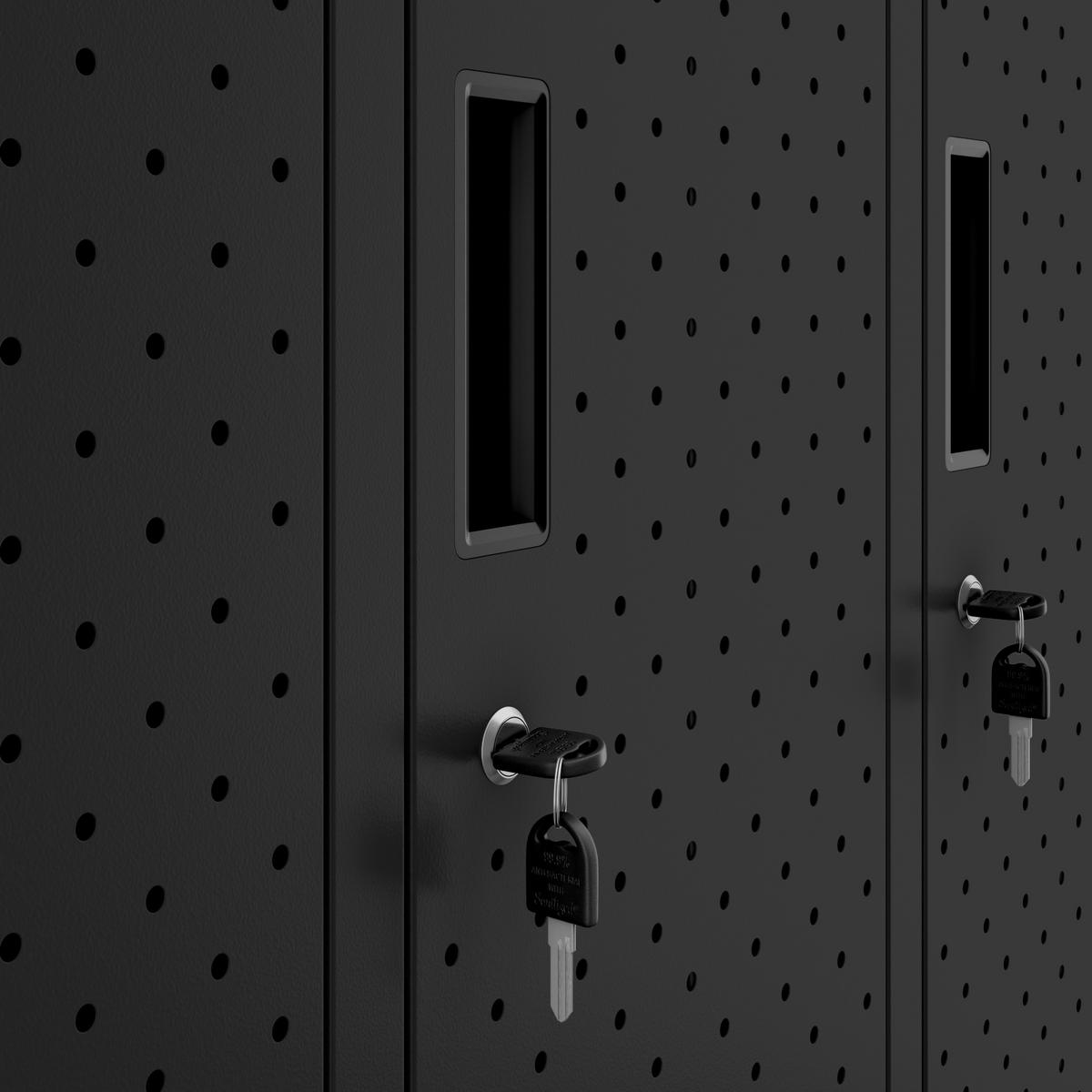 ARBEITSSCHUTZ-KLEIDERSCHRANK BARTEK PRO 172x136x45 cm - Schwarz, Metall (136/172/45cm) - Jan Nowak