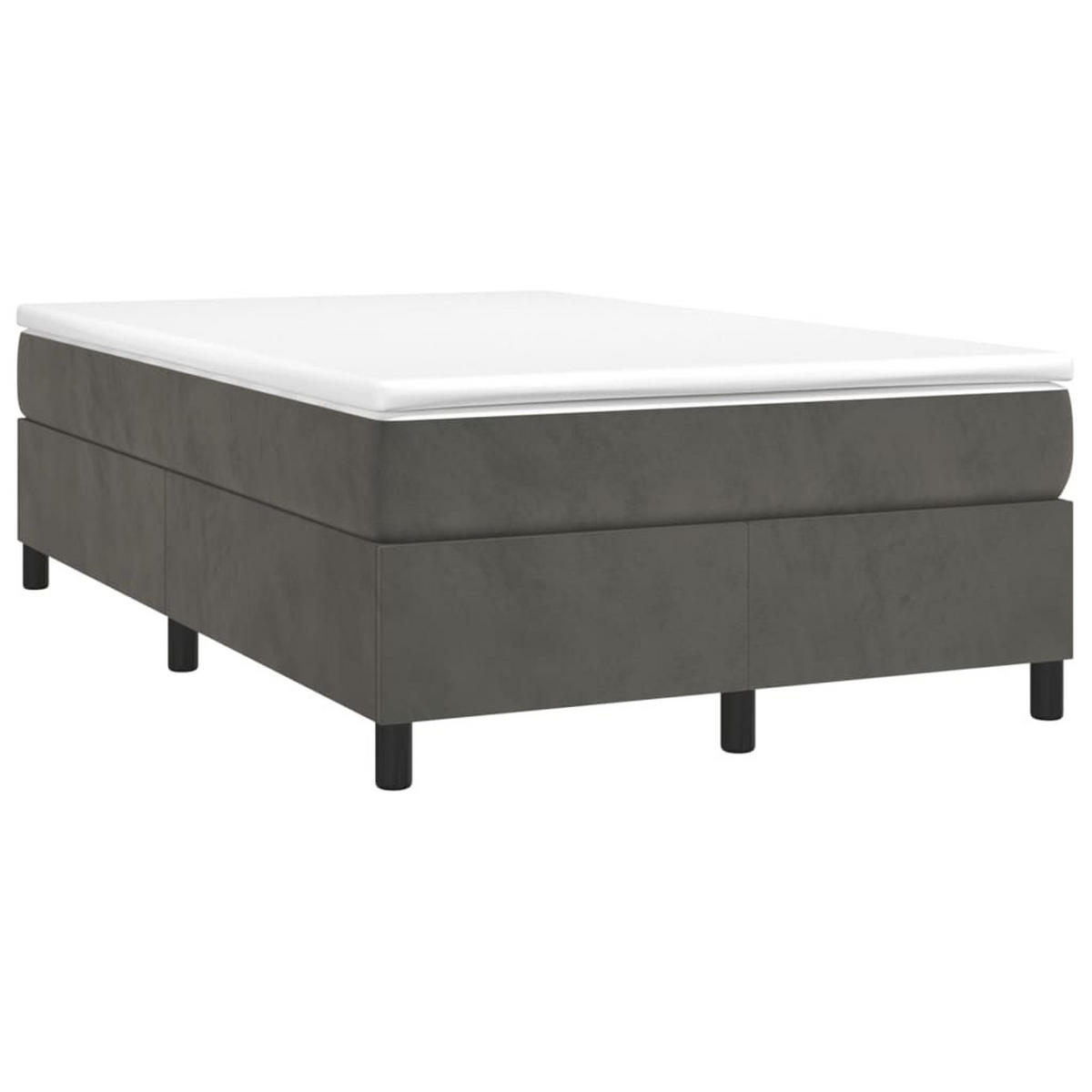 POLSTERBETT Rackley 120/203 cm - Grau, Holzwerkstoff (120/200cm) - Nettlife