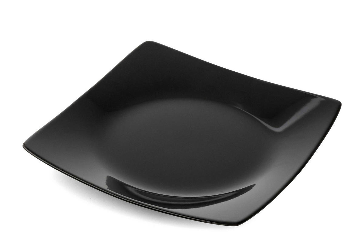 TAFELSERVICE EPIRI 6 Personen 18-tlg - Schwarz Hochglanz, Keramik (25/2/25cm) - KONSIMO®