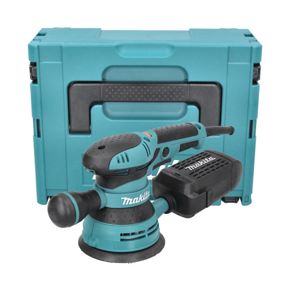 MAKITA BO 5041 J Exzenterschleifer / Schleifmaschine 300 W 125 mm + Makpac - Multicolor, Kunststoff (39/123/16cm) - Makita