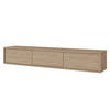 LOWBOARD LIVIA 180x36x32 cm mit 3 Türen Eichefarben - Eichefarben, Holzwerkstoff (180/32/36cm) - MASSENO