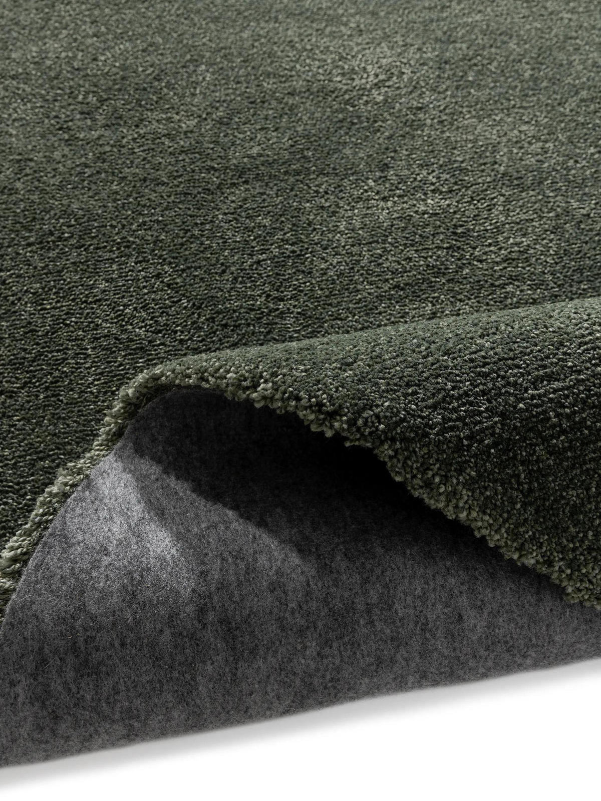 PRATELNÝ shaggy koberec Melvin Zelená ø 200 cm kulatý - zelená barva, plast/umělá hmota (200/200cm) - benuta Nest