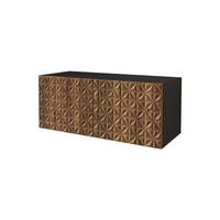 LOWBOARD VIRA-W 100x40x41 cm - Schwarz / Katania - Eiche Wotan, Holzwerkstoff (100/40/41cm) - ALTDECOR