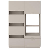 BADEZIMMERMÖBEL-SET Holv Kaschmirgrau 135 cm - Taupe, Holzwerkstoff/Metall (135/200/66cm) - Selsey