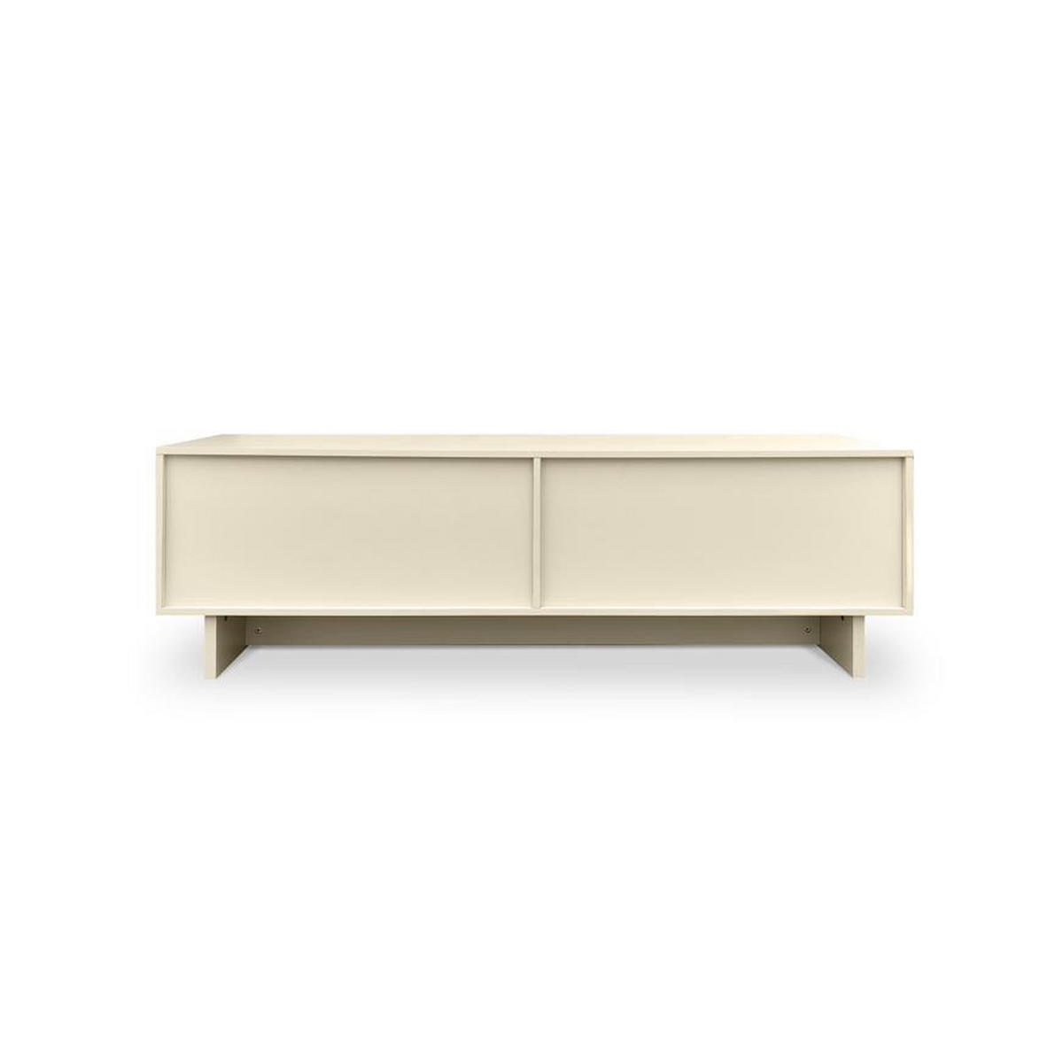 TV-SCHRANK FLORA beige, 160 cm, 4 Türen, Melamin-Oberfläche - Beige, Holzwerkstoff (160/52/40cm) - Sicaan