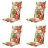 GARTENSTUHLKISSEN Iven 123/50 cm 4er-Set - Rot, Textil (50/7/123cm) - Madison