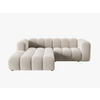 ECKSOFA modular links Lupine aus Samt beige 3 Sitzplätze - Beige, Textil (177/230cm) - Micadoni