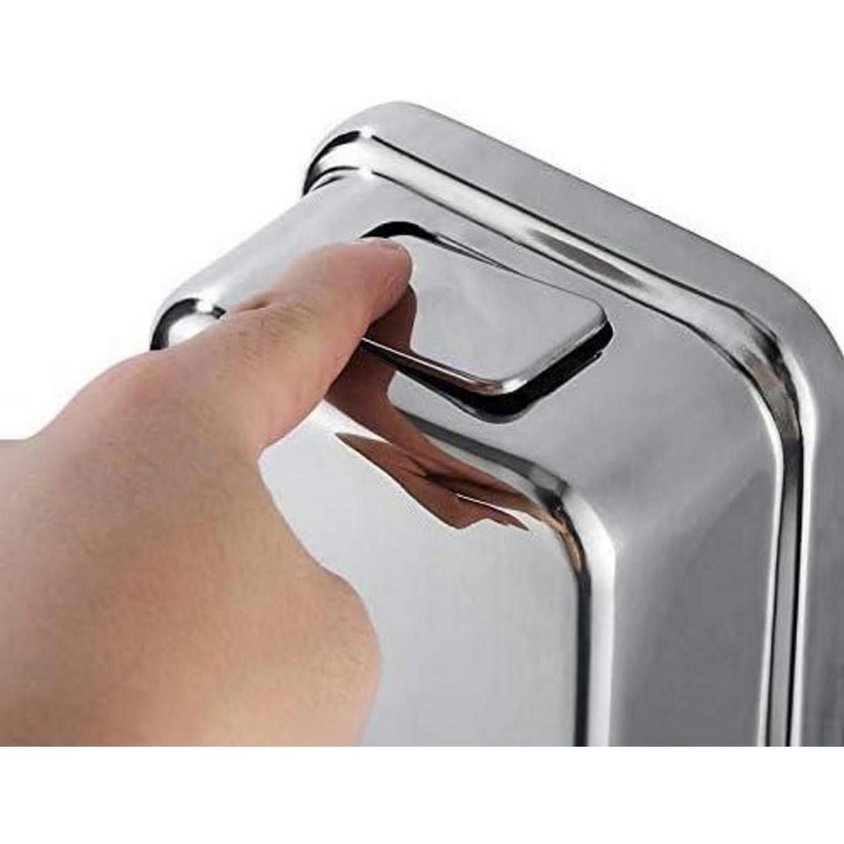 SEIFENSPENDER Wandmontage Edelstahl 500ml poliert - Silberfarben, Metall (6.2/15.4/9.9cm)