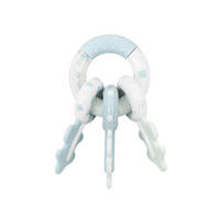 BABYRASSEL Schlüsselbund blau 3 Schlüssel, Beißring, Greifling, ab 3 Monaten, leicht zu greifen - Blau, Kunststoff (5/15/7cm) - Kikka boo