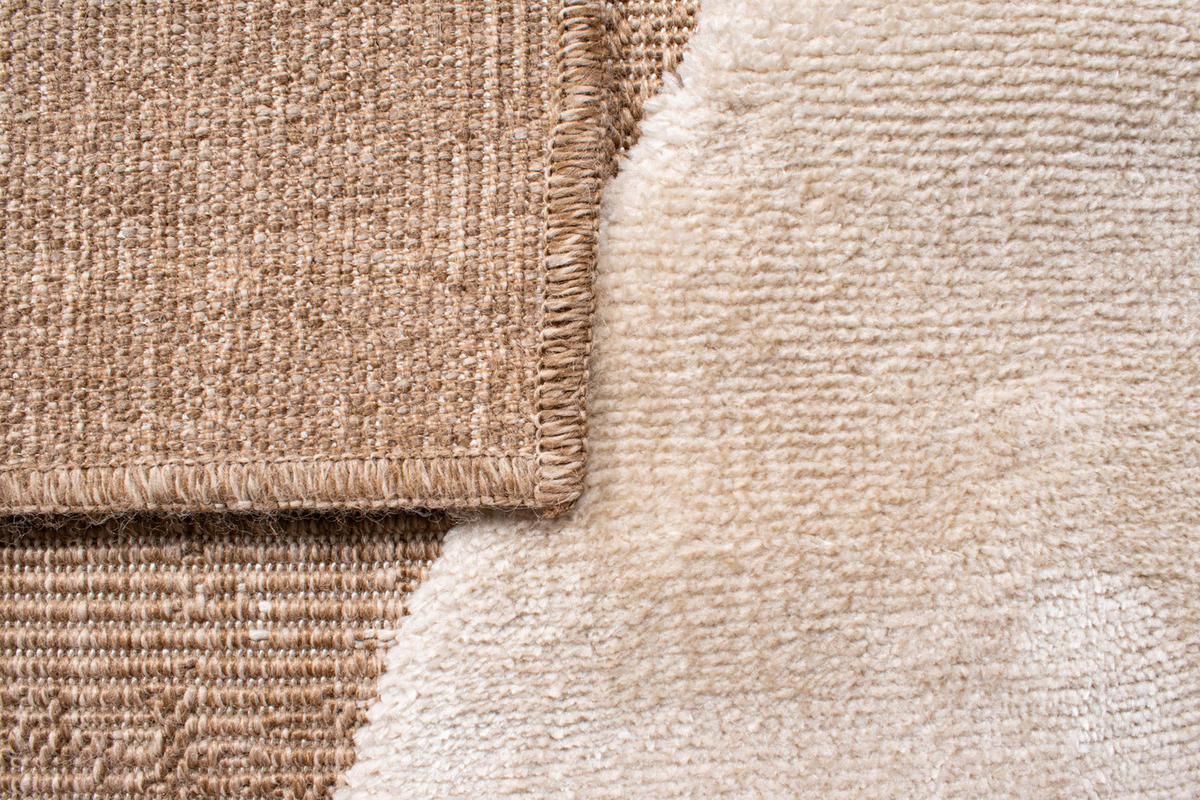 TEPPICH mit Juteoptik weißem grafischem Palma 200x290 cm - Weiß, Textil (200/290cm) - Nazar Rugs