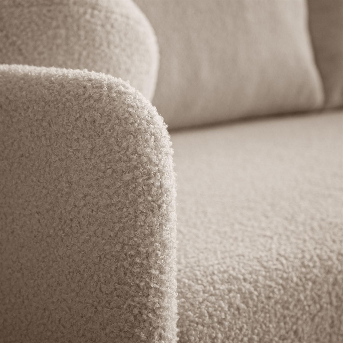 Schlafsofa CUDDLE mit Schlaffunktion und Bettkasten, Quelle 05 - Beige, Textil (207/90/90cm) - Lookway