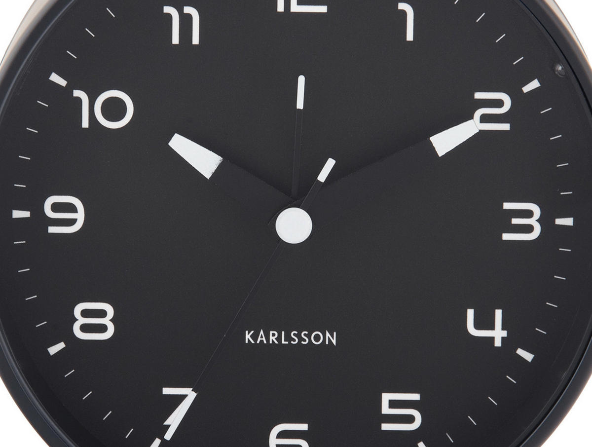 WECKER Orgullo 5/11/12 cm - Schwarz, Metall (11/12/5cm) - Karlsson