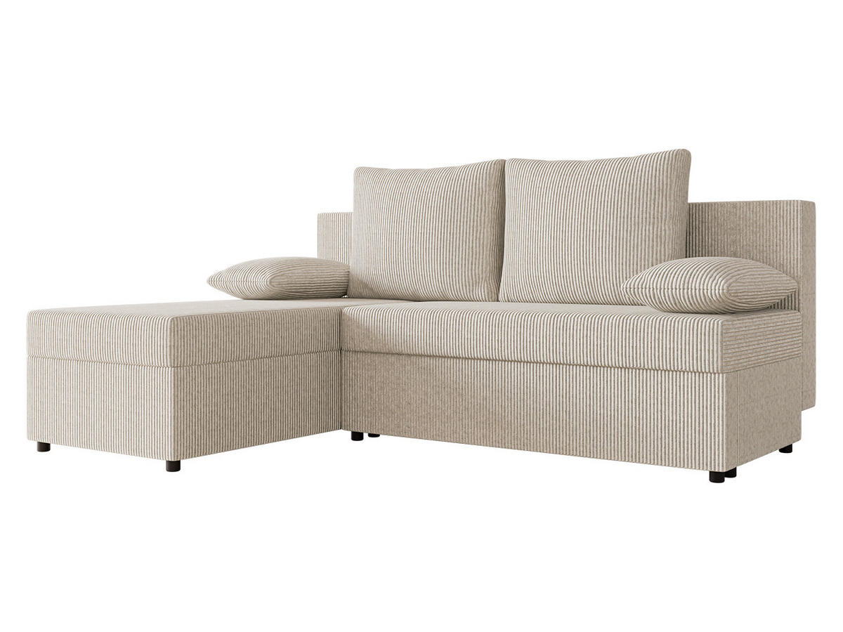 ECKSOFA Maxi - Schwarz/Grau, Holz/Kunststoff (197/145cm) - MIRJAN24