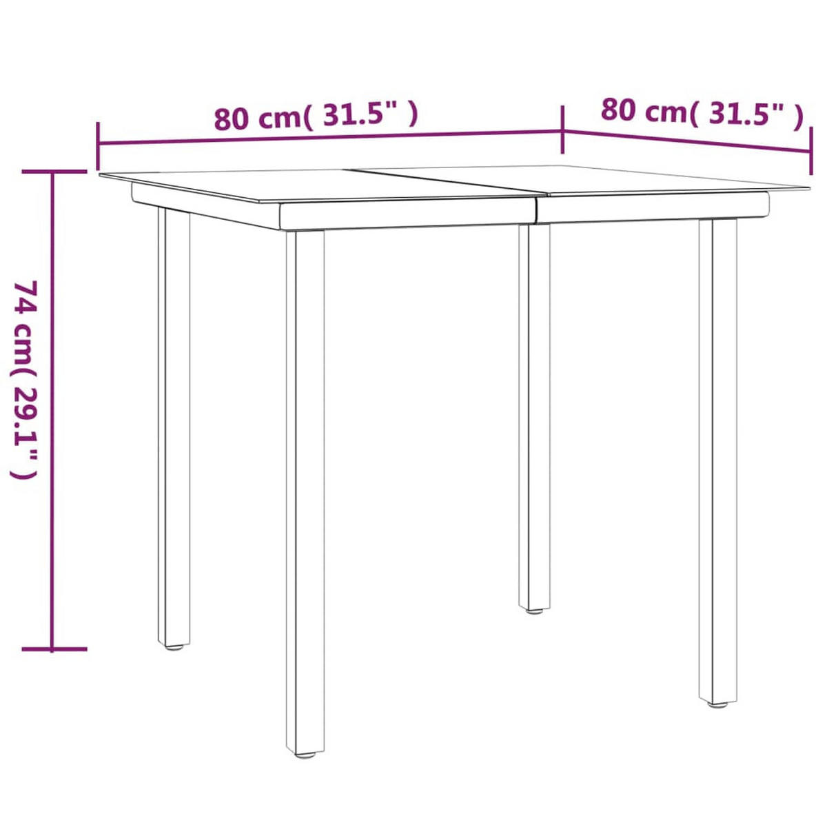 GARTEN-ESSGRUPPE 5-TLG. Schwarz Poly Rattan - Schwarz, Kunststoff - vidaXL